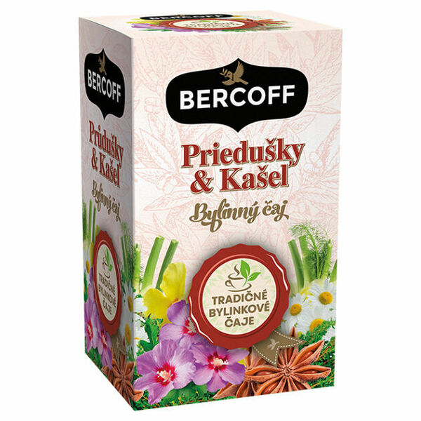 BERCOFF Čaj průdušky a kašel 15 sáčků porovnat ceny