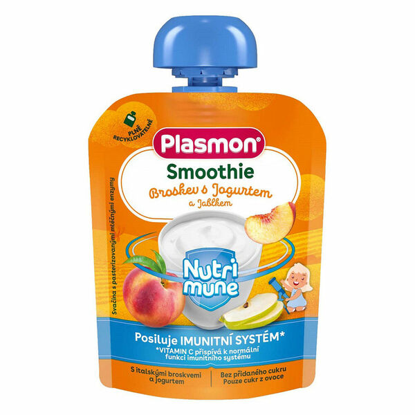 Plasmon Kapsička Smoothie NUTRI-MUNE Broskev s jogurtem a jablkem 85 g porovnat ceny