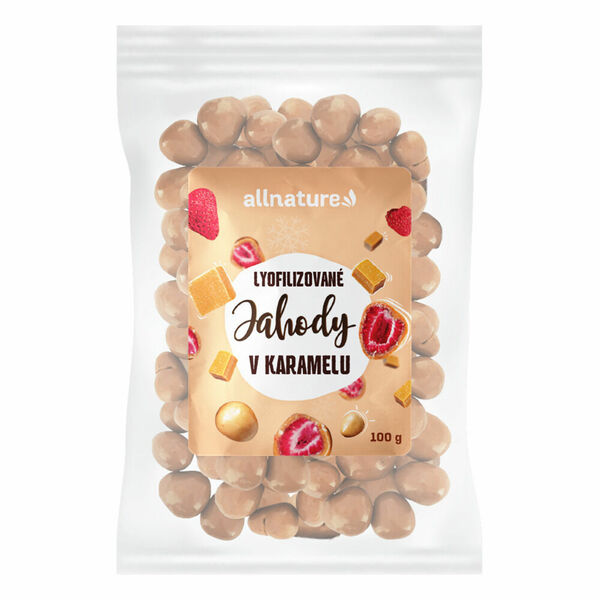 Allnature Mrazem sušené jahody v karamelu 100 g porovnat ceny