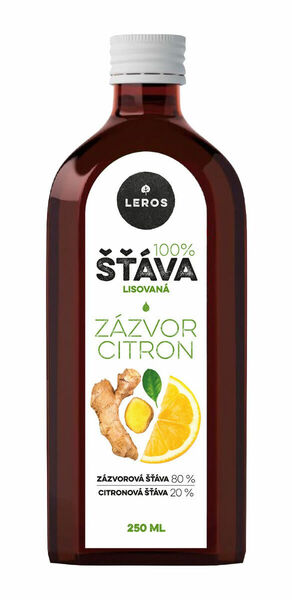 Leros 100% šťáva Zázvor a citron 250 ml porovnat ceny