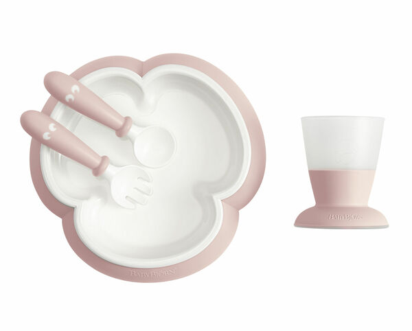 BabyBjörn 4-dílný jídelní set pudrově růžový porovnat ceny