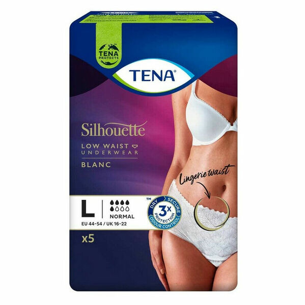 Tena Silhouette Normal Blanc L kalhotky absorpční natahovací 5ks porovnat ceny