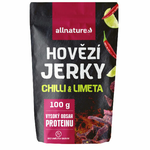 Allnature BEEF Chilli & Lime Jerky 100 g porovnat ceny