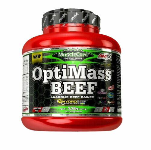 Amix OptiMass Beef Gainer, Double Fudge Chocolate, 2500g porovnat ceny