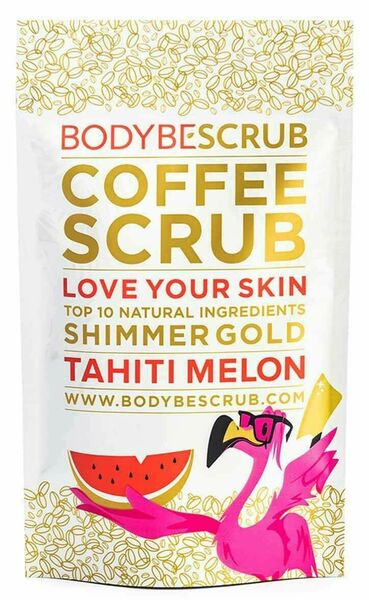 Bodybe Přírodní kávový peeling s třpytivým efektem Tahiti Meloun 100g porovnat ceny