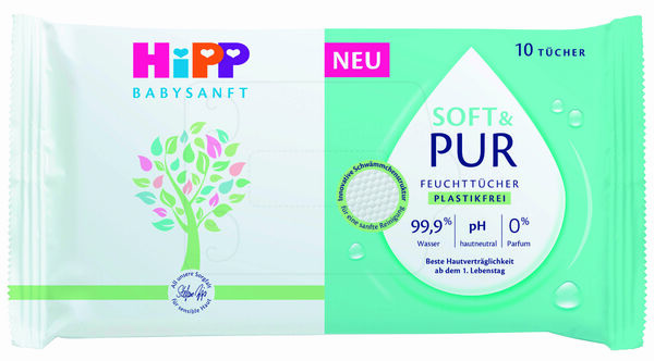 HiPP Babysanft vlhčené ubrousky Soft & Pur 10 ks porovnat ceny