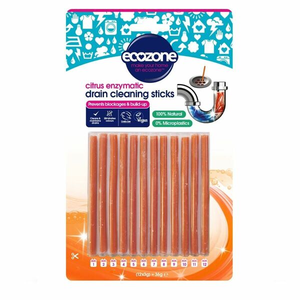 Ecozone Tyčinky na čištění odpadů citrus 12 ks porovnání ceny