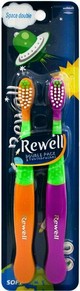Rewell Zubní kartáček pro děti Space Double Soft 2 ks porovnat ceny