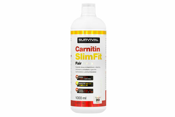 Survival Nutrition Carnitin SlimFit Fair Power broskev 1000ml porovnat ceny