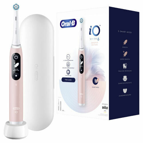 Oral-B iO Series 6 Pink Sand Elektrický Zubní Kartáček S Magnetickou Technologií iO 1 ks porovnat ceny
