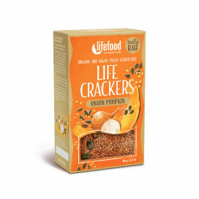 Lifefood LIFE CRACKERS BIO RAW Cibulové s dýňovým semínkem 90g porovnat ceny