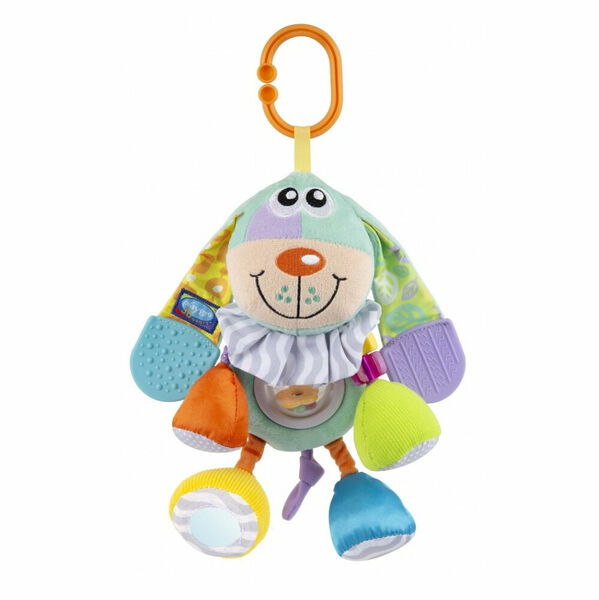 PLAYGRO Závěsný pejsek s kousátky pastelový porovnat ceny