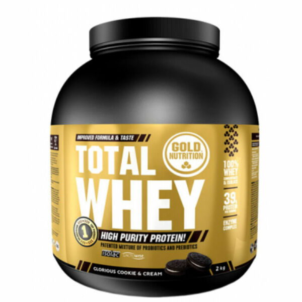 GOLDNUTRITION Total whey protein cookies & cream 2000 g porovnat ceny