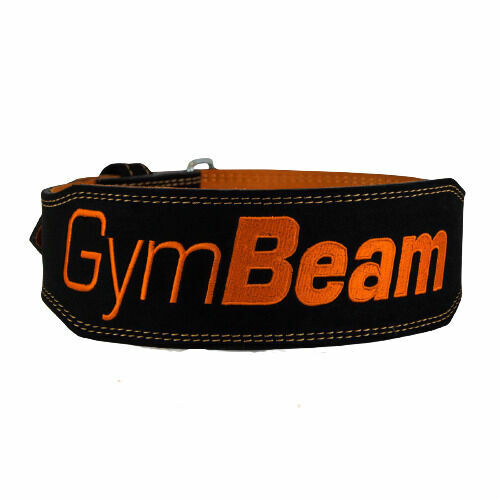 GymBeam Fitness opasek Jay - černá - oranžová - koženka velikost XL porovnat ceny