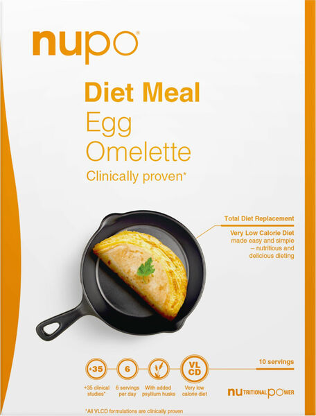 Nupo Dietní teplé jídlo vaječná omeleta 10 ks 490 g porovnat ceny