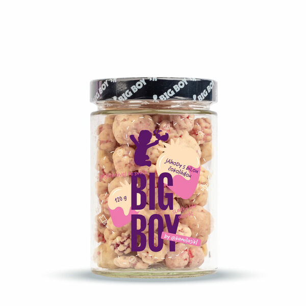 BIG BOY Jahody v bílé čokoládě by kamilasikl 120 g porovnat ceny