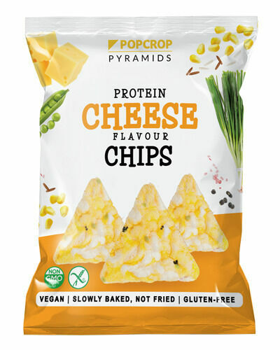 Popcrop Proteinové chipsy se sýrovo-cibulovou příchutí 60g porovnat ceny