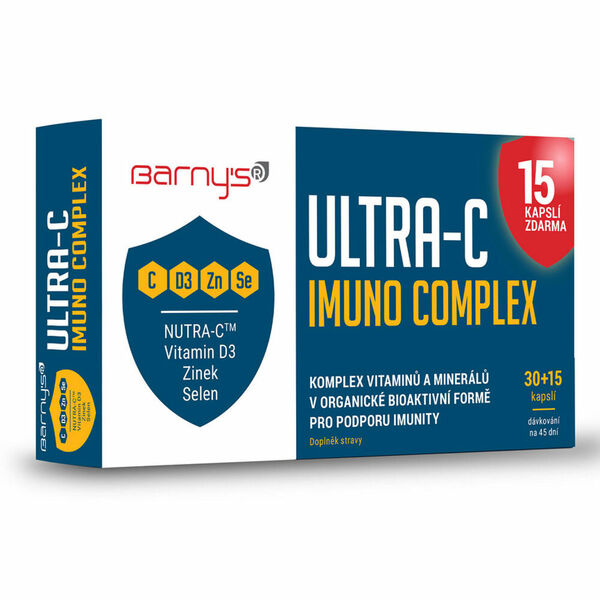 BARNY´S Ultra-C imuno complex 30 + 15 kapslí ZDARMA porovnat ceny