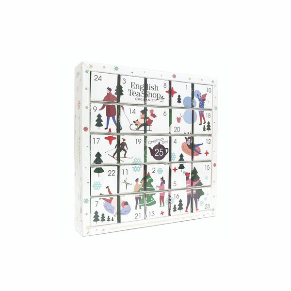 ENGLISH TEA Bílý Adventní kalendář puzzle 25 pyramidek porovnat ceny