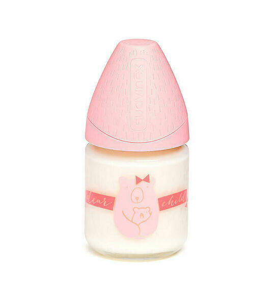 SUAVINEX MFL LÁHEV SKLO 120 ml anatomická savička - Růžová/Méďa porovnat ceny