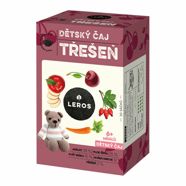 Leros Dětský čaj Třešeň 20x2g porovnat ceny