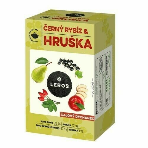 Leros čajový Dýchánek černý Rybíz&hruška 20x2.5g porovnat ceny