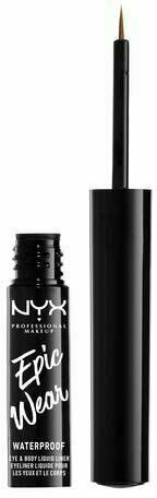 NYX Professional Makeup Epic Wear Metallic Liquid Liner - dlouhotrvající gelové oční linky, 04 Brown Metal 3.5 ml porovnat ceny