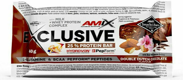 AMIX Exclusive Protein Bar, Double Dutch Chocolate, 40g porovnat ceny
