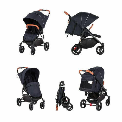 Valco Baby Kočárek sportovní Snap 4 Flat Matte LTD Edition Deep Blue s prvky z ekokůže Caramel porovnat ceny