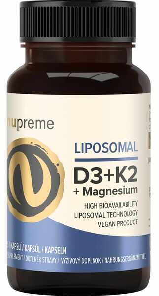 Nupreme Liposomal Vit. D3+K2+Magnesium, 30 kapslí porovnat ceny