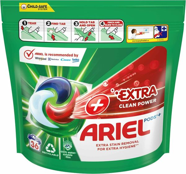 Ariel Extra Clean Power, gelové kapsle 36 ks porovnat ceny