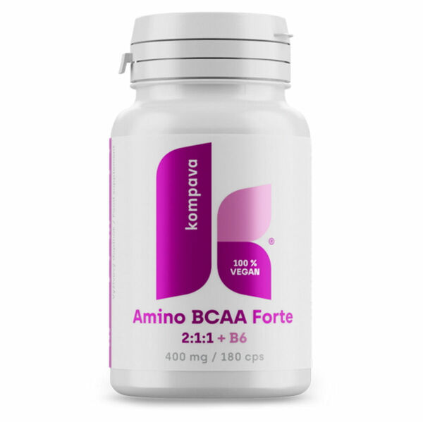 KOMPAVA Amino BCAA forte 2:1:1 400 mg 180 kapslí porovnat ceny