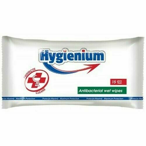 Hygienium Antibakteriální vlhčené ubrousky 15ks porovnat ceny