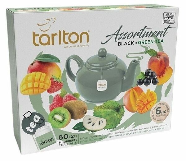 Tarlton Assortment Black & Green Tea 60 x 2 g porovnat ceny