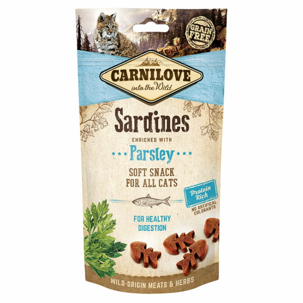CARNILOVE Cat Semi Moist Snack Sardine&Parsley 50 g porovnat ceny