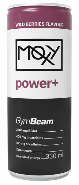 GymBeam Moxy Power+ Energy Drink Wild berries 24x330ml porovnat ceny