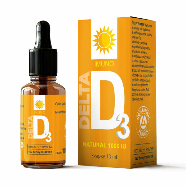 DELTA VITAMÍN D3 Natural 1000 IU kapky 10 ml porovnat ceny
