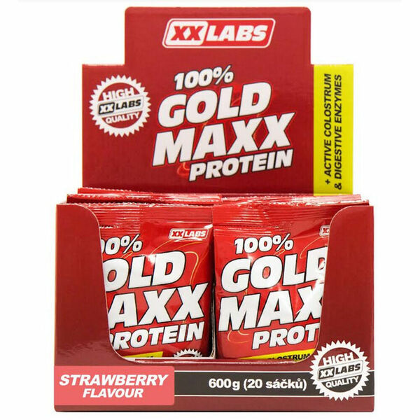 XXLABS 100% Gold maxx protein jahoda sáčky 20 x 30 g porovnat ceny