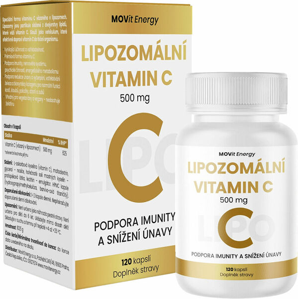 MOVit Energy  MOVit Lipozomální Vitamin C 500 mg 120 kapslí porovnat ceny