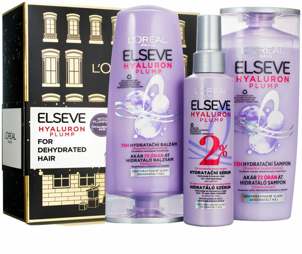 II. jakost L'Oréal Paris Elseve Hyaluron Plump dárková sada pro dehydratované vlasy 3 ks porovnat ceny