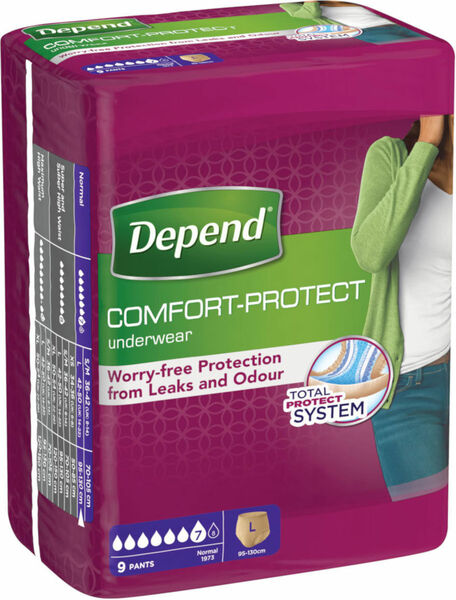 DEPEND natahovací kalhotky Normal L pro ženy 9ks porovnat ceny