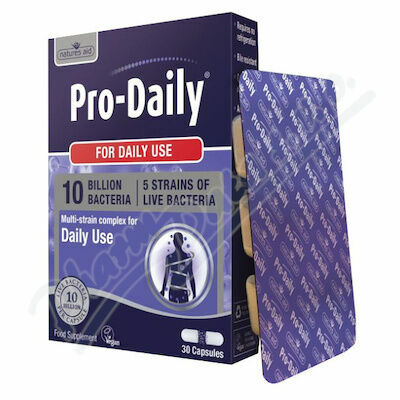 Natures aid  Laktobacily Pro Daily-10 miliard 30 kapslí porovnat ceny