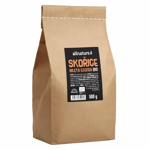 ALLNATURE Skořice mletá cassia BIO 500 g porovnat ceny