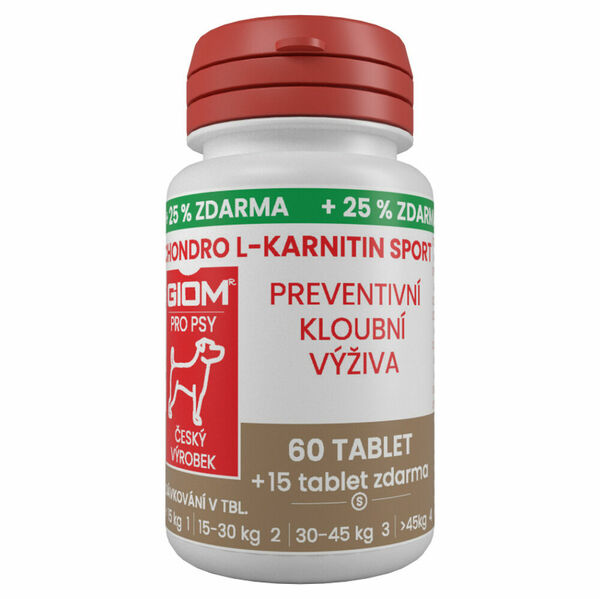 GIOM Chondro L-karnitin sport 60 tablet + 25% zdarma porovnat ceny