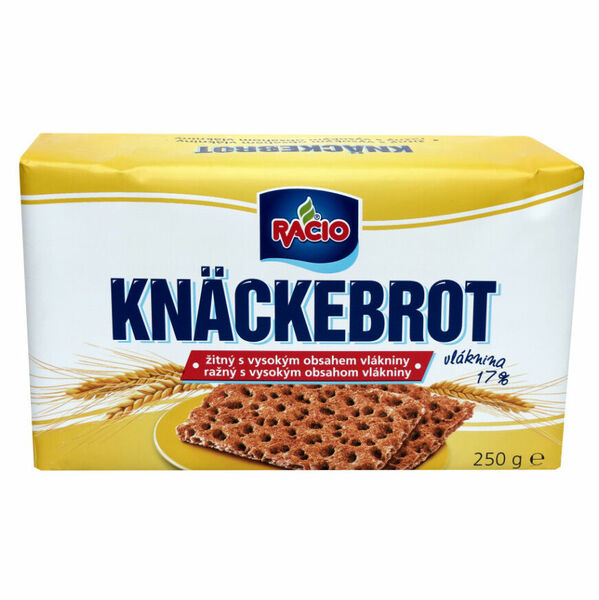 RACIO Knäckebrot žitný s vysokým obsahem vlákniny 250 g porovnat ceny
