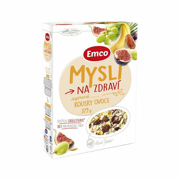 EMCO Mysli sypané s kousky ovoce 375 g porovnat ceny
