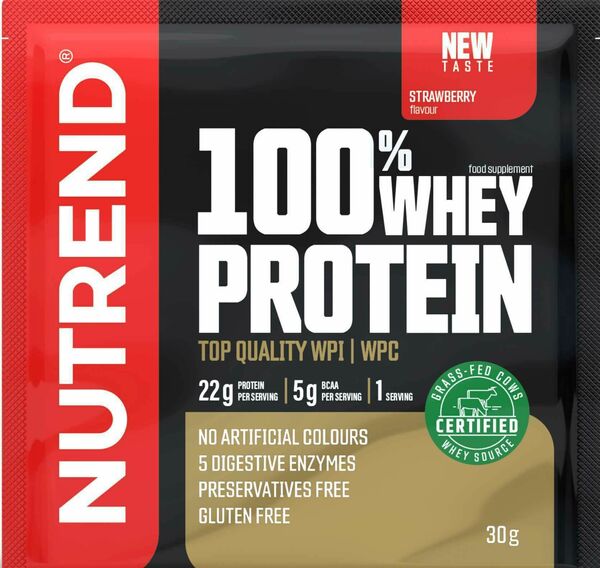 Nutrend 100% Whey Protein jahoda 30g porovnat ceny