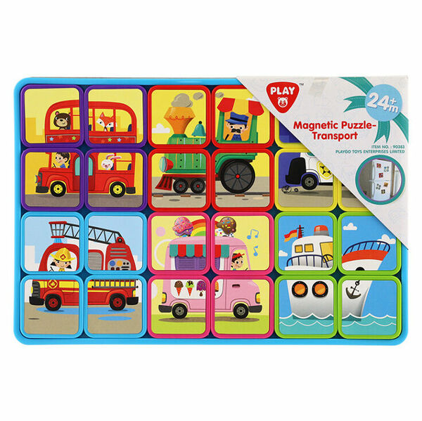 TEDDIES Puzzle magnetické deskové doprava 24m+ porovnat ceny