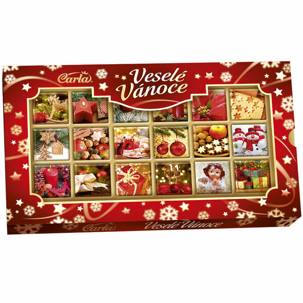 CARLA Mléčné neapolitánky Veselé Vánoce 90 g porovnat ceny