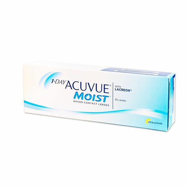 JOHNSON Acuvue Moist Jednodenní kontaktní čočky 30 kusů, Počet dioptrií: +1,25, Počet kusů v balení: 30 ks, Průměr: 14,2, Zakřivení: 8,5 porovnat ceny